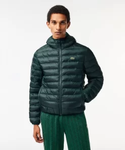 Lacoste Jacken & Mäntel>Herren Steppjacke Mit Kapuze Sinople Grun Yzp