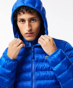 Lacoste Jacken & Mäntel>Herren Steppjacke Mit Kapuze Kobaltblau Jq0