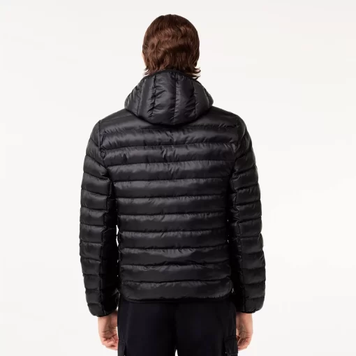 Lacoste Jacken & Mäntel>Herren Steppjacke Mit Kapuze Schwarz 031