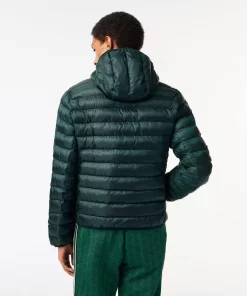 Lacoste Jacken & Mäntel>Herren Steppjacke Mit Kapuze Sinople Grun Yzp