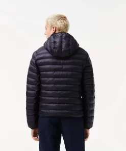 Lacoste Jacken & Mäntel>Herren Steppjacke Mit Kapuze Navy Blau Hde