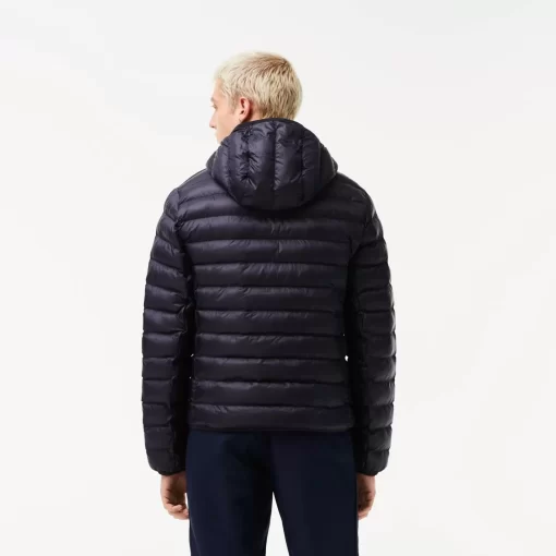 Lacoste Jacken & Mäntel>Herren Steppjacke Mit Kapuze Navy Blau Hde