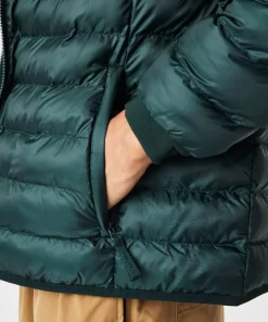 Lacoste Jacken & Mäntel>Herren Steppjacke Mit Kapuze Sinople Grun Yzp