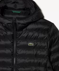 Lacoste Jacken & Mäntel>Herren Steppjacke Mit Kapuze Schwarz 031