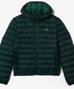 Lacoste Jacken & Mäntel>Herren Steppjacke Mit Kapuze Sinople Grun Yzp