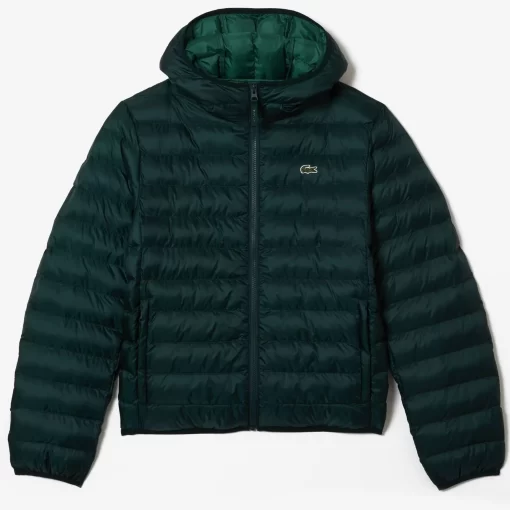 Lacoste Jacken & Mäntel>Herren Steppjacke Mit Kapuze Sinople Grun Yzp