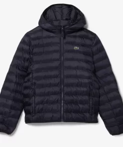 Lacoste Jacken & Mäntel>Herren Steppjacke Mit Kapuze Navy Blau Hde