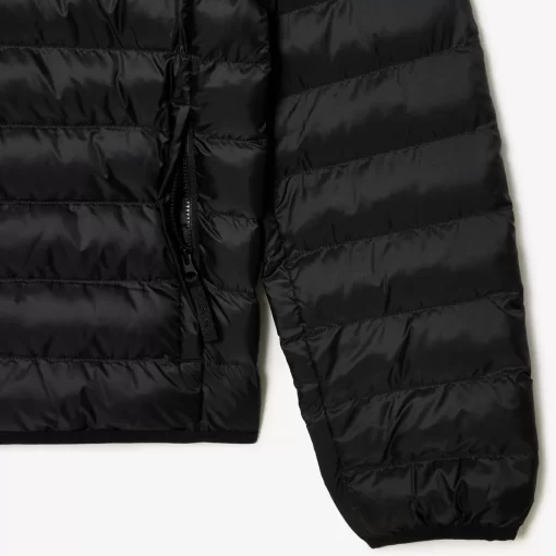 Lacoste Jacken & Mäntel>Herren Steppjacke Mit Kapuze Schwarz 031