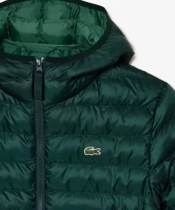 Lacoste Jacken & Mäntel>Herren Steppjacke Mit Kapuze Sinople Grun Yzp