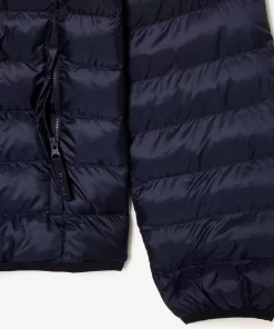 Lacoste Jacken & Mäntel>Herren Steppjacke Mit Kapuze Navy Blau Hde