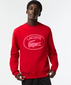 Lacoste Sweatshirts>Herren Sweatshirt Aus Bio-Baumwolle Rot / Rosa S4I