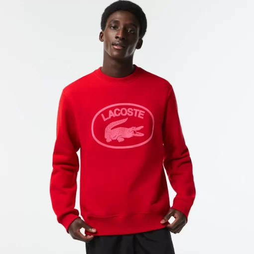 Lacoste Sweatshirts>Herren Sweatshirt Aus Bio-Baumwolle Rot / Rosa S4I