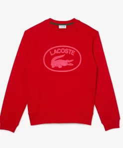 Lacoste Sweatshirts>Herren Sweatshirt Aus Bio-Baumwolle Rot / Rosa S4I