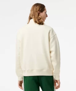 Lacoste Sweatshirts>Herren Sweatshirt Aus Bio-Baumwolle Mit Reisverschlusskragen Creme Xfj