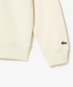 Lacoste Sweatshirts>Herren Sweatshirt Aus Bio-Baumwolle Mit Reisverschlusskragen Creme Xfj