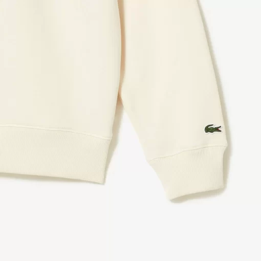 Lacoste Sweatshirts>Herren Sweatshirt Aus Bio-Baumwolle Mit Reisverschlusskragen Creme Xfj