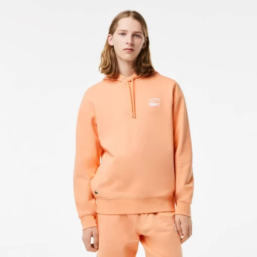 Lacoste Sweatshirts>Herren Sweatshirt Mit Kapuze Hell Orange Heb