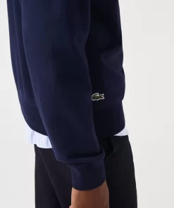 Lacoste Sweatshirts>Herren Sweatshirt Mit Krokodil-Aufdruck Navy Blau 166