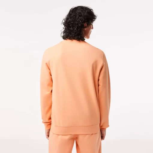 Lacoste Sweatshirts>Herren Sweatshirt Mit Krokodil-Aufdruck Hell Orange Heb