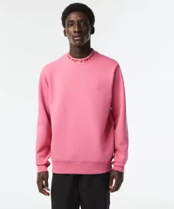 Lacoste Sweatshirts>Herren Sweatshirt Mit Logo-Kragen Zweiseitig Reseda Rosa 2R3