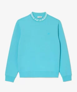 Lacoste Sweatshirts>Herren Sweatshirt Mit Logo-Kragen Zweiseitig Blau Spi