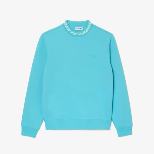 Lacoste Sweatshirts>Herren Sweatshirt Mit Logo-Kragen Zweiseitig Blau Spi