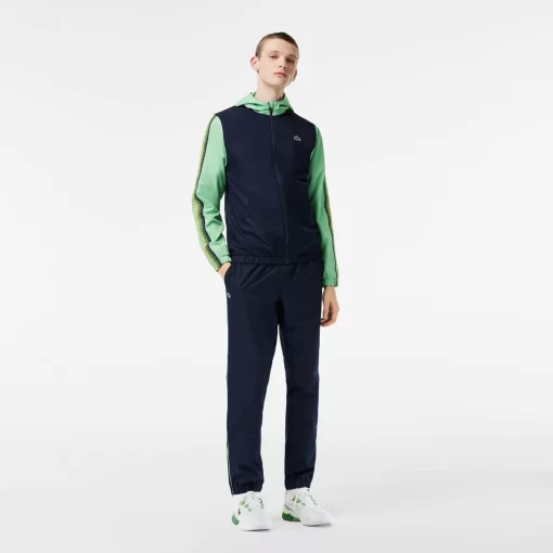 Lacoste Tennis>Herren Tennis Jogger-Set Navy Blau / Grun / Navy Blau / Grun Wti