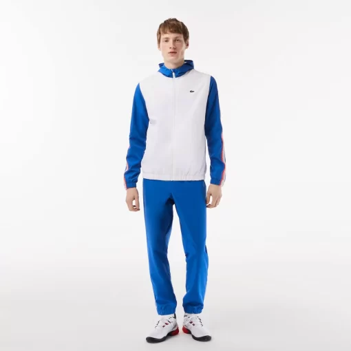 Lacoste Tennis>Herren Tennis Jogger-Set Weis / Blau / Weis Wmi