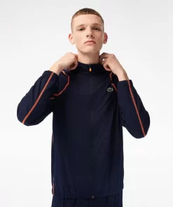 Lacoste Tennis>Herren Tennis Jogger-Set Navy Blau / Orange Xig