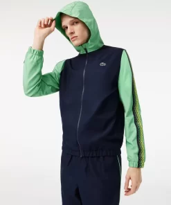 Lacoste Tennis>Herren Tennis Jogger-Set Navy Blau / Grun / Navy Blau / Grun Wti