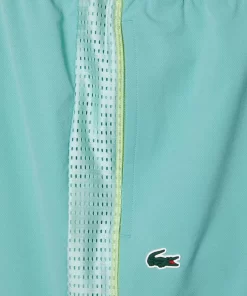 Lacoste Tennis>Herren Tennis Jogger-Set Hellgrun / Grun / Weis / Gelb Xia