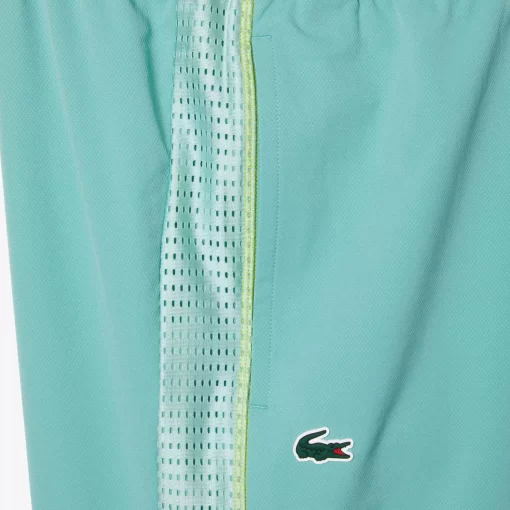 Lacoste Tennis>Herren Tennis Jogger-Set Hellgrun / Grun / Weis / Gelb Xia