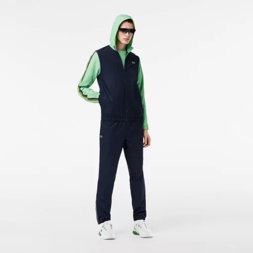 Lacoste Tennis>Herren Tennis Jogger-Set Navy Blau / Grun / Navy Blau / Grun Wti