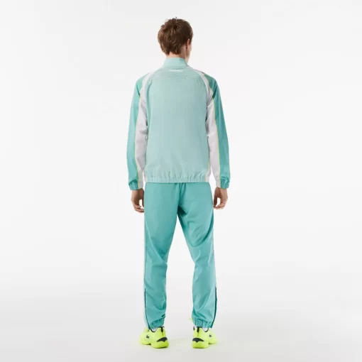 Lacoste Tennis>Herren Tennis Jogger-Set Hellgrun / Grun / Weis / Gelb Xia