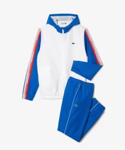 Lacoste Tennis>Herren Tennis Jogger-Set Weis / Blau / Weis Wmi