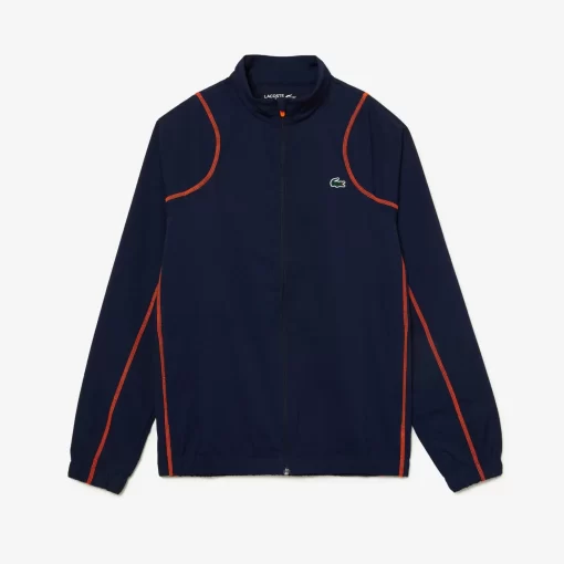 Lacoste Tennis>Herren Tennis Jogger-Set Navy Blau / Orange Xig