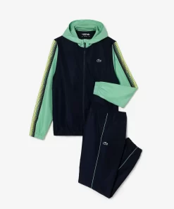 Lacoste Tennis>Herren Tennis Jogger-Set Navy Blau / Grun / Navy Blau / Grun Wti