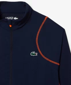 Lacoste Tennis>Herren Tennis Jogger-Set Navy Blau / Orange Xig