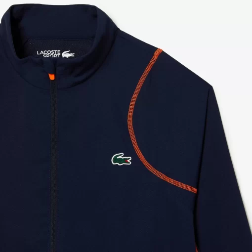 Lacoste Tennis>Herren Tennis Jogger-Set Navy Blau / Orange Xig