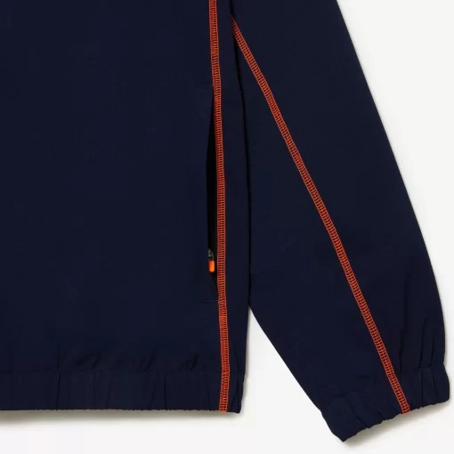 Lacoste Tennis>Herren Tennis Jogger-Set Navy Blau / Orange Xig