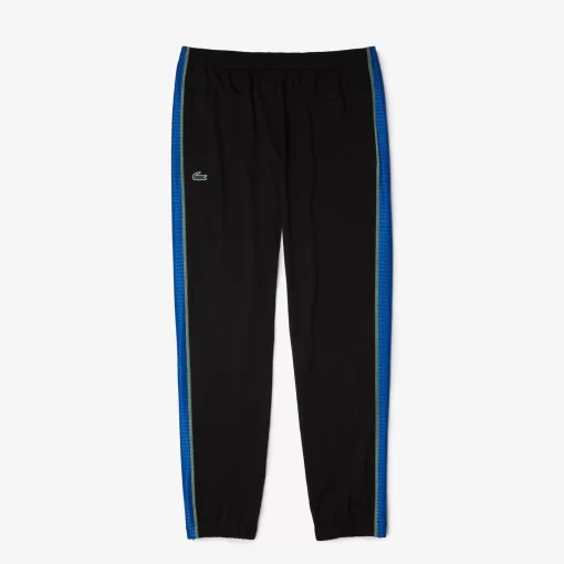 Lacoste Tennis>Herren Tennis Jogger-Set Schwarz / Blau / Gelb Ayf