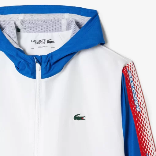 Lacoste Tennis>Herren Tennis Jogger-Set Weis / Blau / Weis Wmi