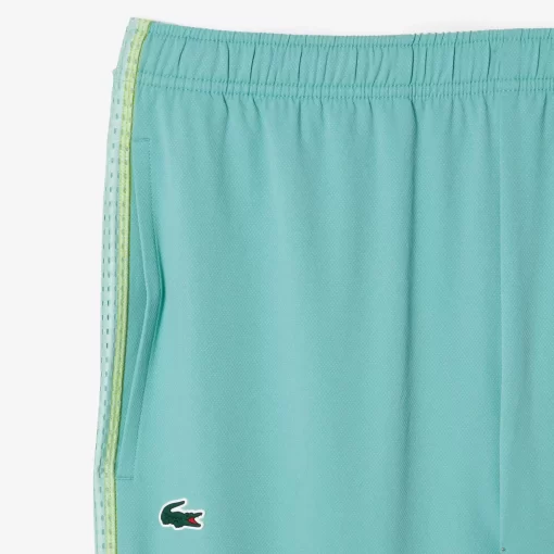 Lacoste Tennis>Herren Tennis Jogger-Set Hellgrun / Grun / Weis / Gelb Xia