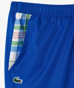 Lacoste Tennis>Herren Tennis Jogger-Set Mit Karomuster Weis / Grun / Blau Uif