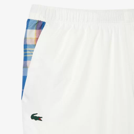 Lacoste Tennis>Herren Tennis Jogger-Set Mit Karomuster Weis / Blau / Weis Uik