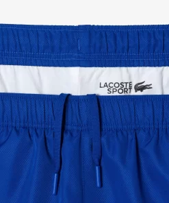 Lacoste Tennis>Herren Tennis Jogger-Set Mit Karomuster Weis / Grun / Blau Uif