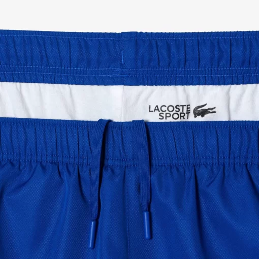 Lacoste Tennis>Herren Tennis Jogger-Set Mit Karomuster Weis / Grun / Blau Uif