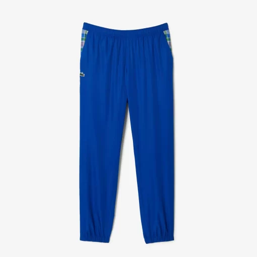 Lacoste Tennis>Herren Tennis Jogger-Set Mit Karomuster Weis / Grun / Blau Uif