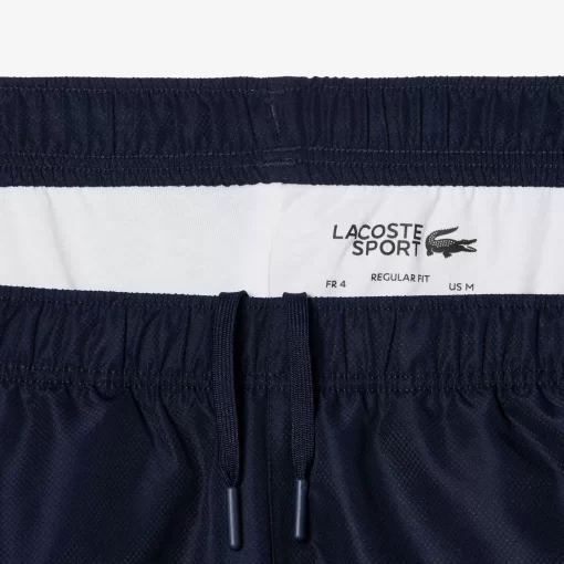 Lacoste Tennis>Herren Tennis Jogger-Set Mit Rundhals Grun / Gelb / Navy Blau Vic