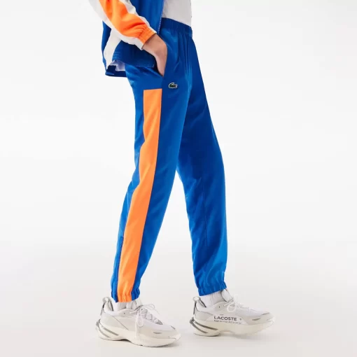 Lacoste Tennis>Herren Tennis Jogger-Set Mit Rundhals Blau / Orange / Weis Via